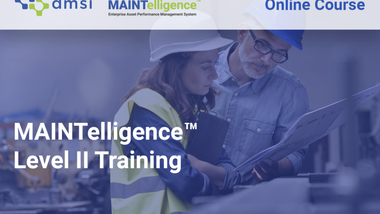 Join the MAINTelligence™ Level II online course from September 16-20, 11am-1pm PDT. Enhance your skills in Reading Type Editor, Alarm Set Editor, and more. Register for $1295 by calling 1.800.923.3674 or emailing training@desmaint.com.
