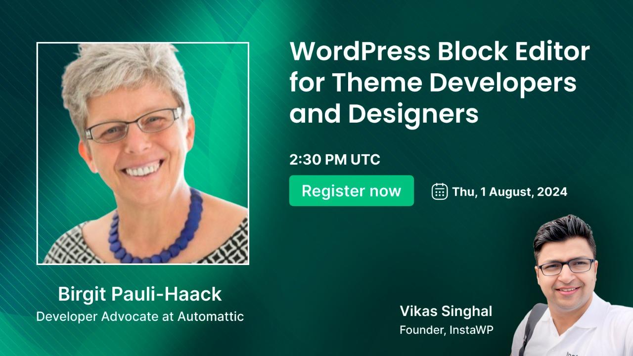 WordPress Block Editor for Theme Developers and Designers