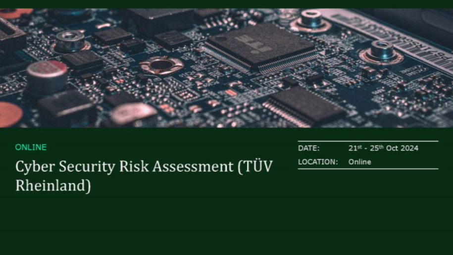 Cyber Security Risk Assessment (TÜV Rheinland)- Online